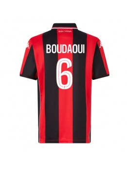 OGC Nice Hicham Boudaoui #6 Domaci Dres 2025-26 Kratak Rukavima